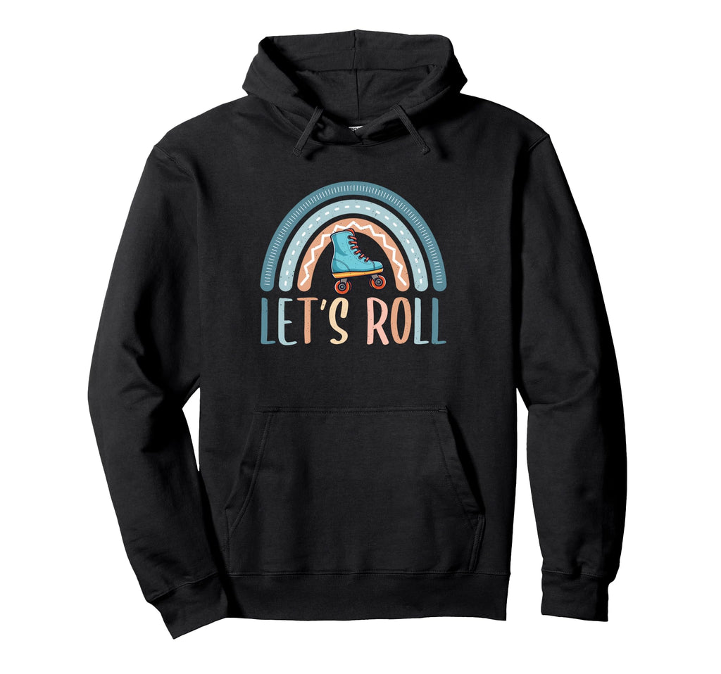 Roller Skating Rainbow Roller Skates Hoodie - Graphic Print for Adults - T-Shirt, Sweatshirt, Hoodie