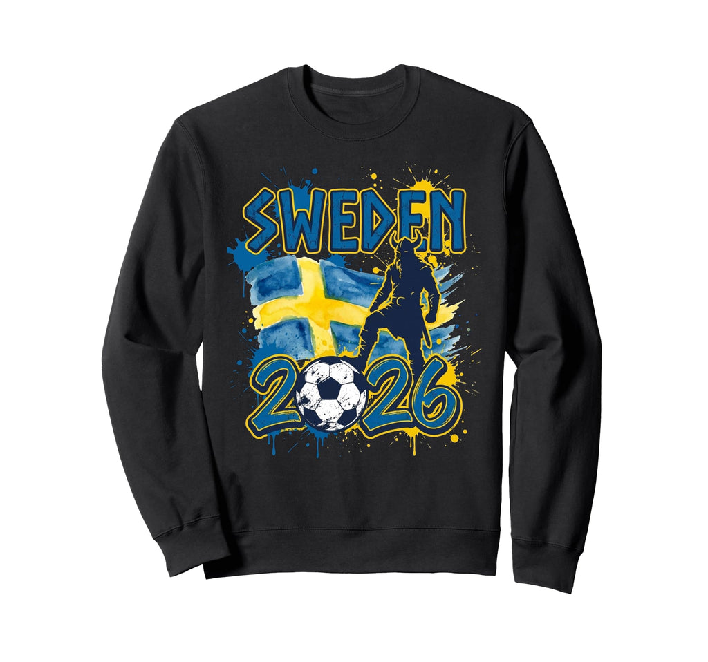Sweden Swe 26 Fan Swedish Flag Sweatshirt - Aesthetic Graphic for Adults - T-Shirt, Sweatshirt, Hoodie