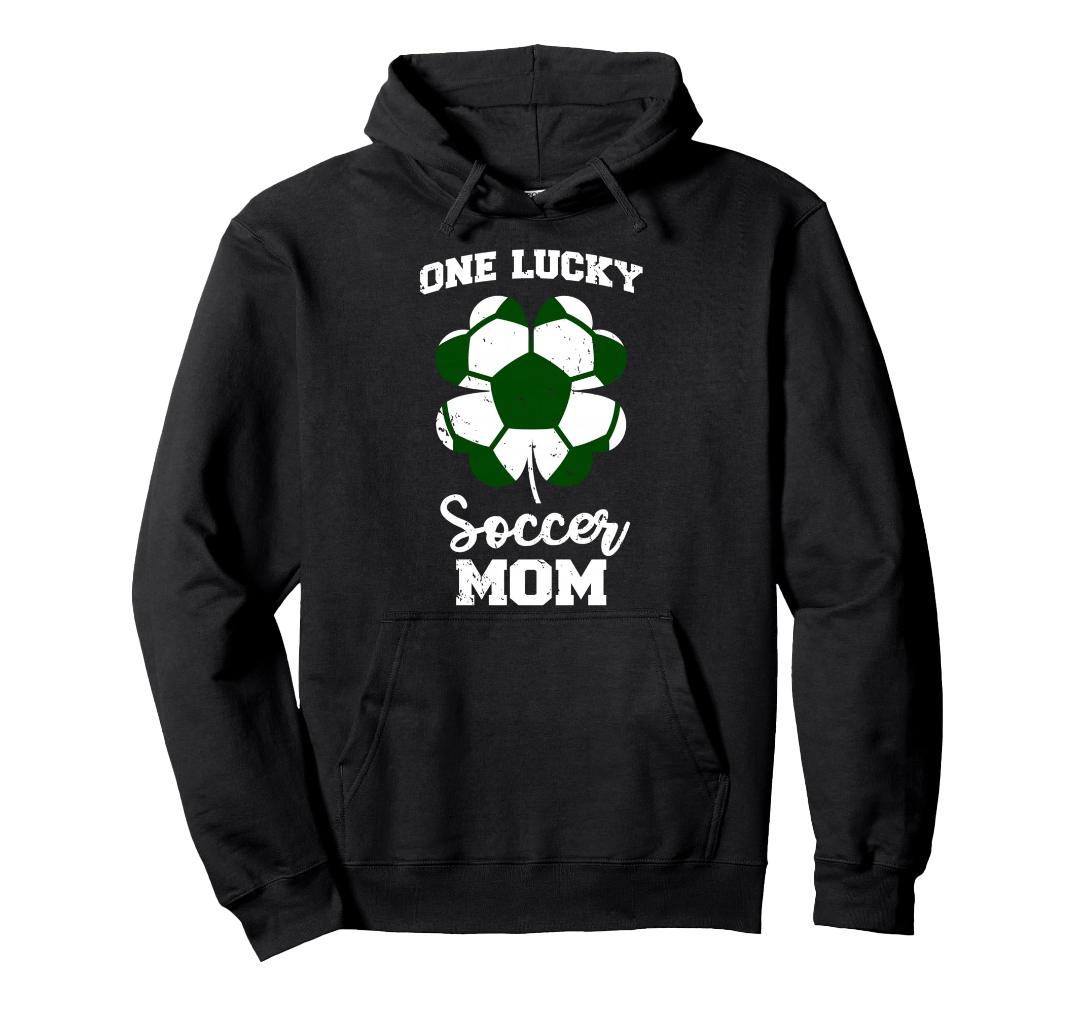 One Lucky Soccer Mom Funny Soccer Hoodie - Minimalist Print Unisex - T-Shirt, Sweatshirt, Hoodie