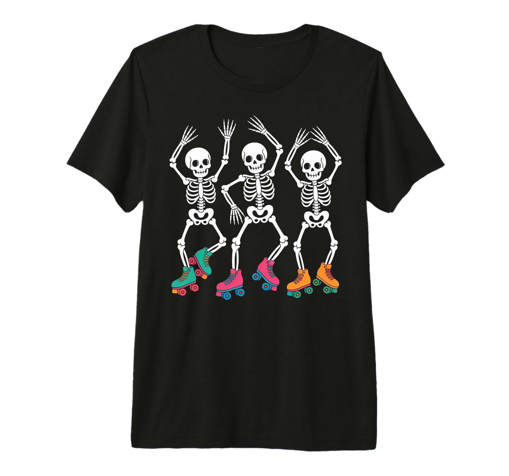 Dancing Skeleton Roller Skate Roller T-Shirt - Aesthetic Graphic Unisex - T-Shirt, Sweatshirt, Hoodie