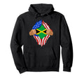 Jamaican Blood Inside Me Jamaica Flag Gift Hoodie - Unique Graphic Unisex - T-Shirt, Sweatshirt, Hoodie