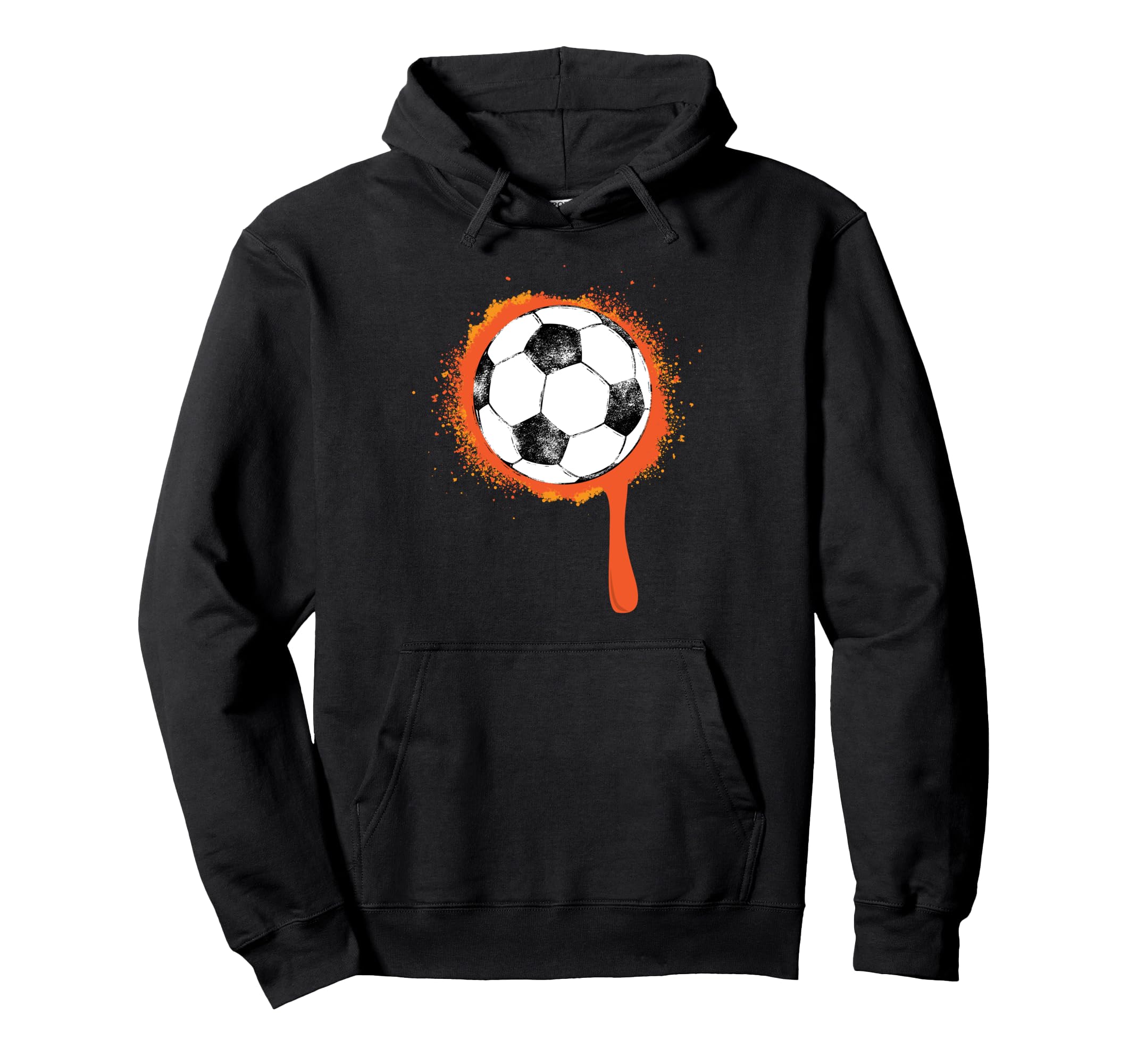Soccer Lover Artistic Colorful Soccer Ball Hoodie - Graphic Print Men Women - T-Shirt, Sweatshirt, Hoodie