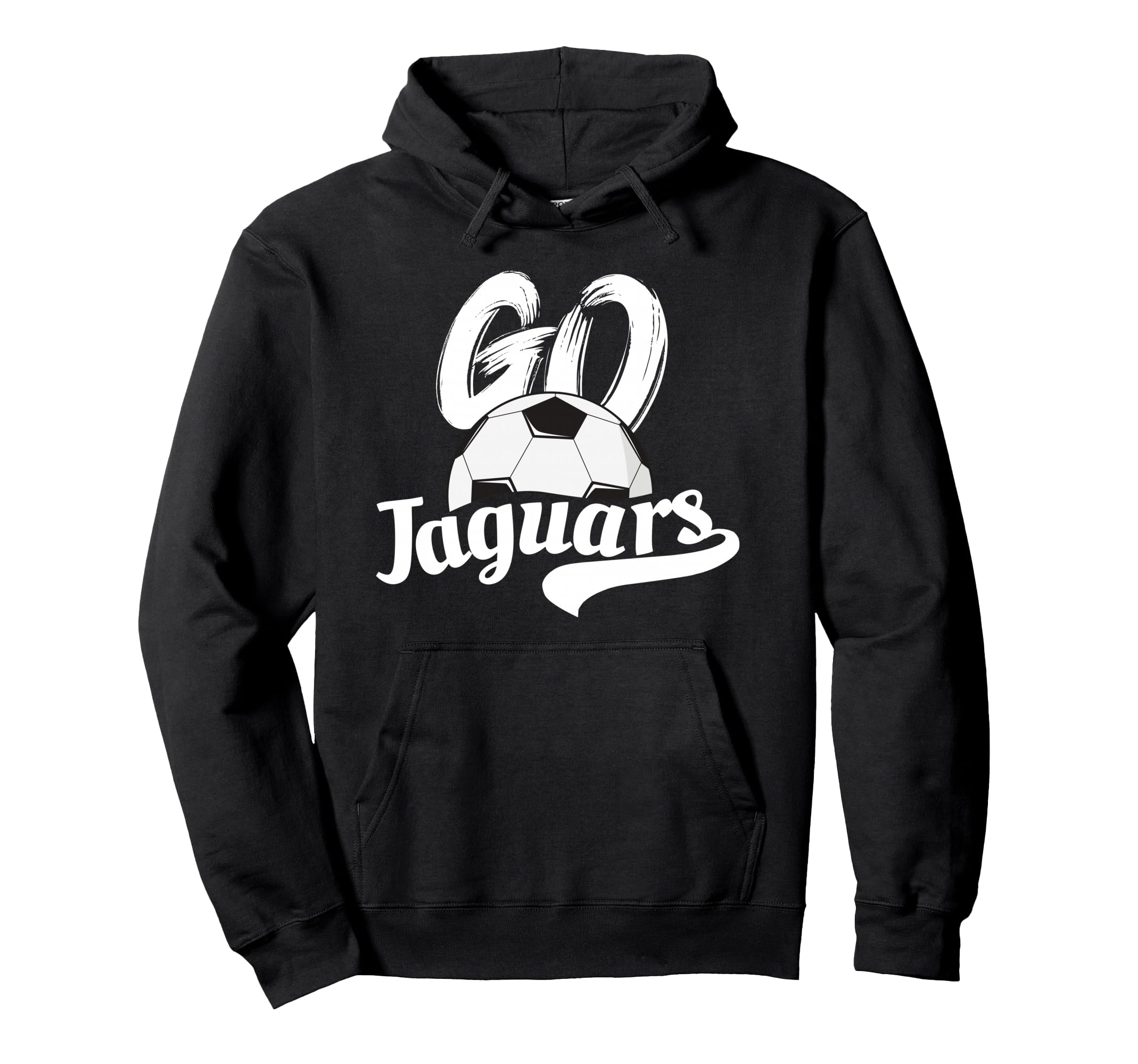 Go Jaguars Soccer Ball Team Spirit Family Hoodie - Graphic Print Unisex - T-Shirt, Sweatshirt, Hoodie