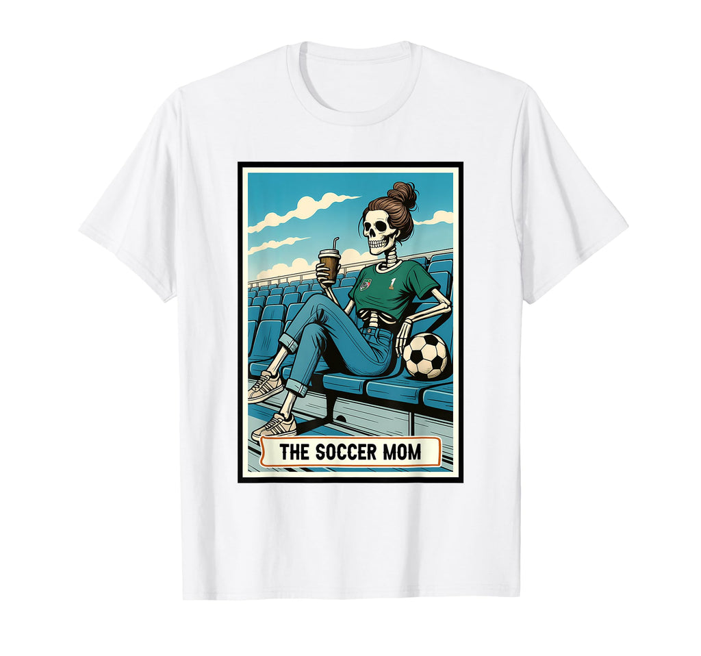 Soccer Mom Life Game Day Skeleton T-Shirt - Graphic Print for Adults - T-Shirt, Sweatshirt, Hoodie