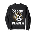 Soccer Mama Leopard Heart Matching Sweatshirt - Unique Graphic Men Women - T-Shirt, Sweatshirt, Hoodie