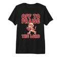 Off To Praise Lord Tabby Cat T-Shirt - Casual Everyday Wear for Adults - T-Shirt, Sweatshirt, Hoodie