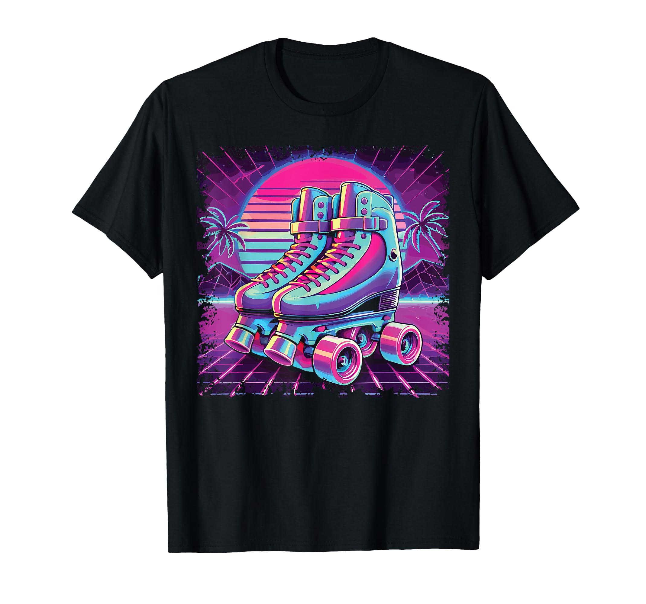 Roller Skating Skate Vaporwave T-Shirt - Fun Novelty Design Unisex - T-Shirt, Sweatshirt, Hoodie