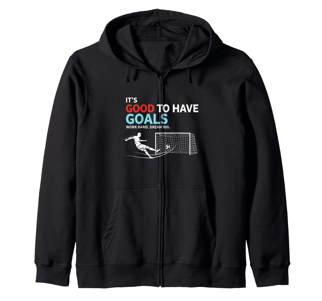 Lifes About Goals And Assists Soccer T-Shirt - Casual Everyday Wear Unisex - T-Shirt, Sweatshirt, Hoodie
