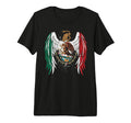 Mexican Eagle Wings Flag Distressed T-Shirt - Aesthetic Graphic Unisex - T-Shirt, Sweatshirt, Hoodie