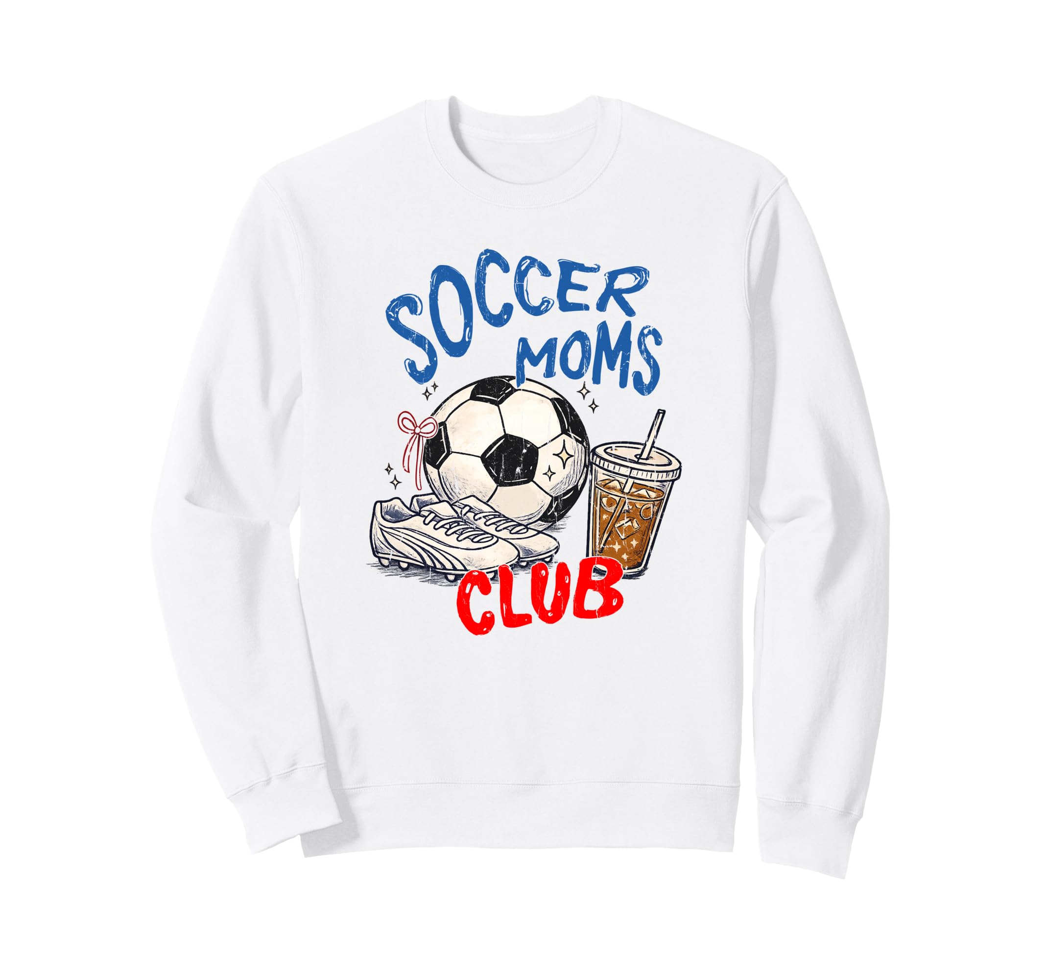Soccer Moms Club Soccer Mom Mothers Sweatshirt - Trendy Graphic Men Women - T-Shirt, Sweatshirt, Hoodie