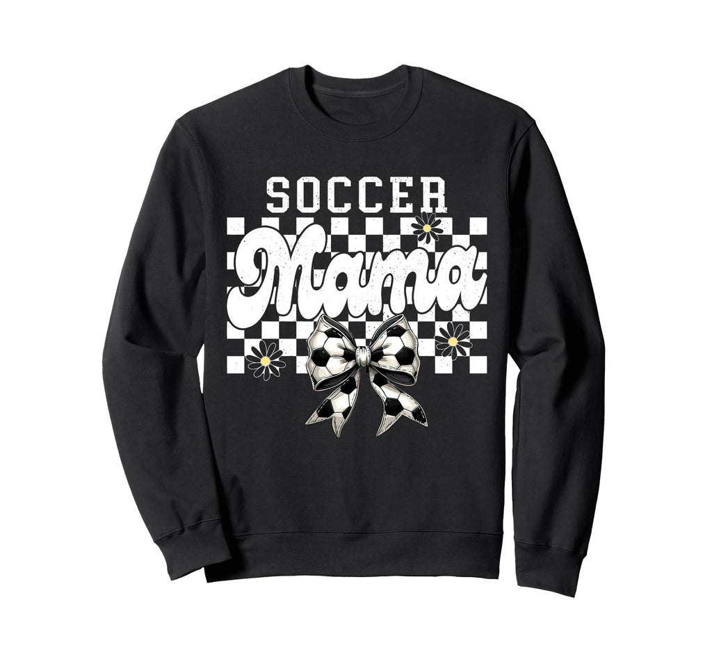 Soccer Mama Checkered Soccer Mom Sweatshirt - Streetwear Style Unisex - T-Shirt, Sweatshirt, Hoodie