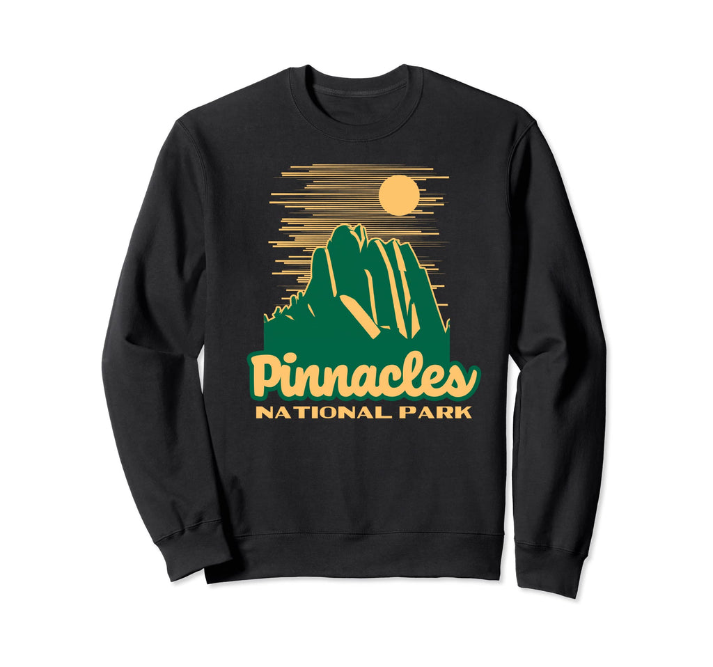Pinnacles National Park 80S Park Sign Sweatshirt - Unique Graphic Men Women - T-Shirt, Sweatshirt, Hoodie