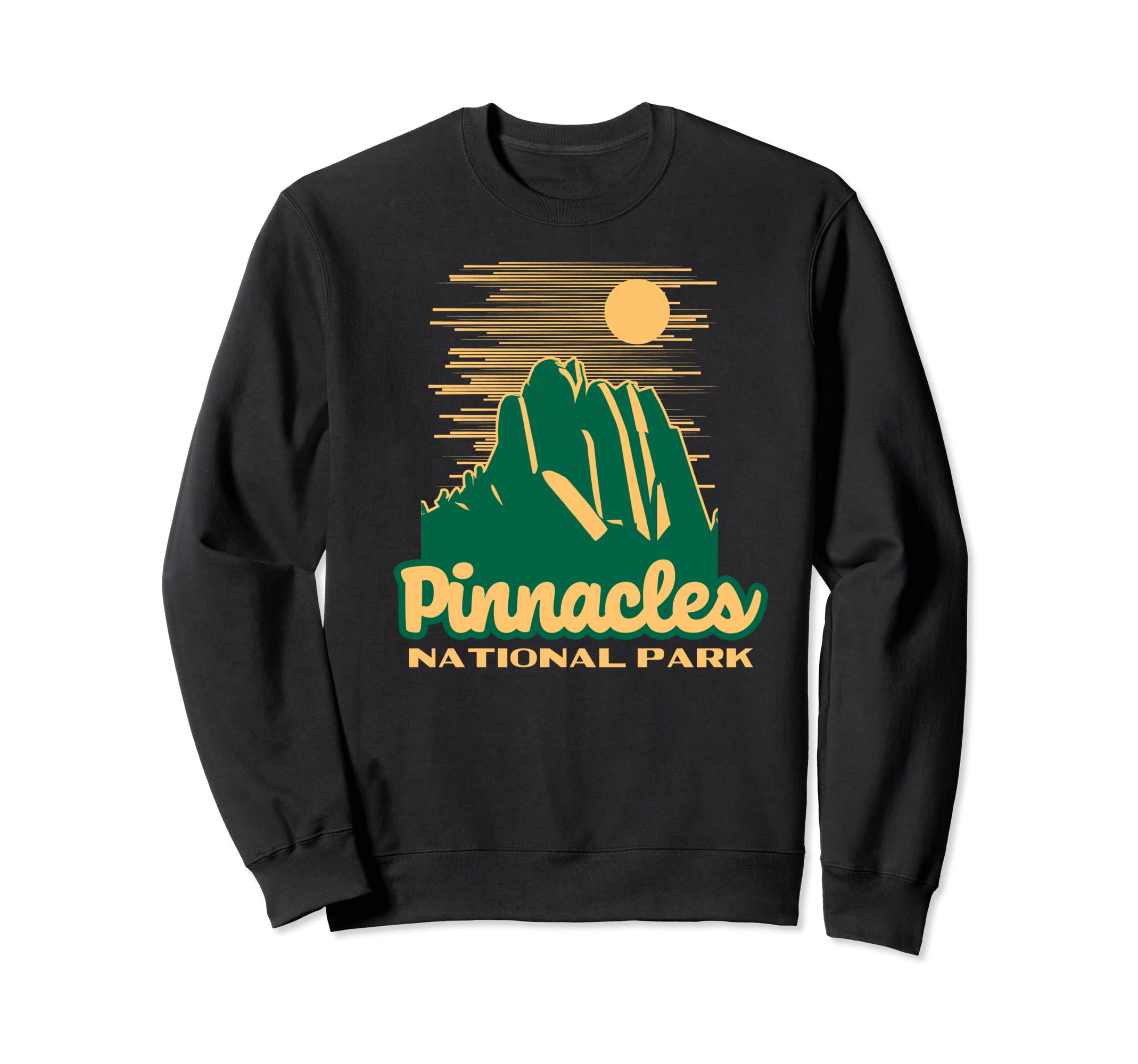 Pinnacles National Park 80S Park Sign Sweatshirt - Unique Graphic Men Women - T-Shirt, Sweatshirt, Hoodie