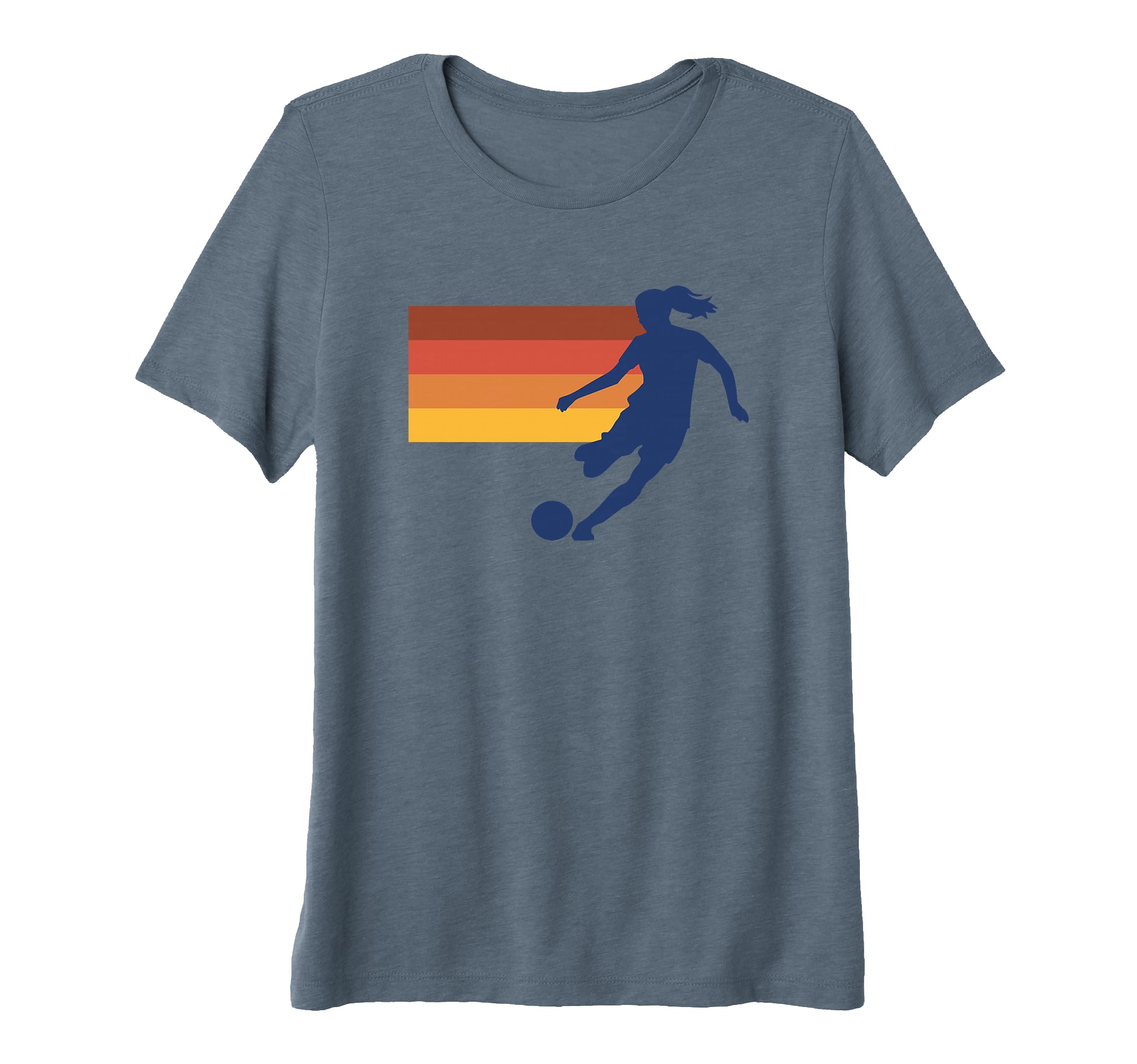 Soccer Player Vibes Sports Tri Blend T-Shirt - Trendy Graphic Unisex - T-Shirt, Sweatshirt, Hoodie