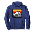 Mount Rainer National Park Washington Hoodie - Novelty Apparel for Adults - T-Shirt, Sweatshirt, Hoodie