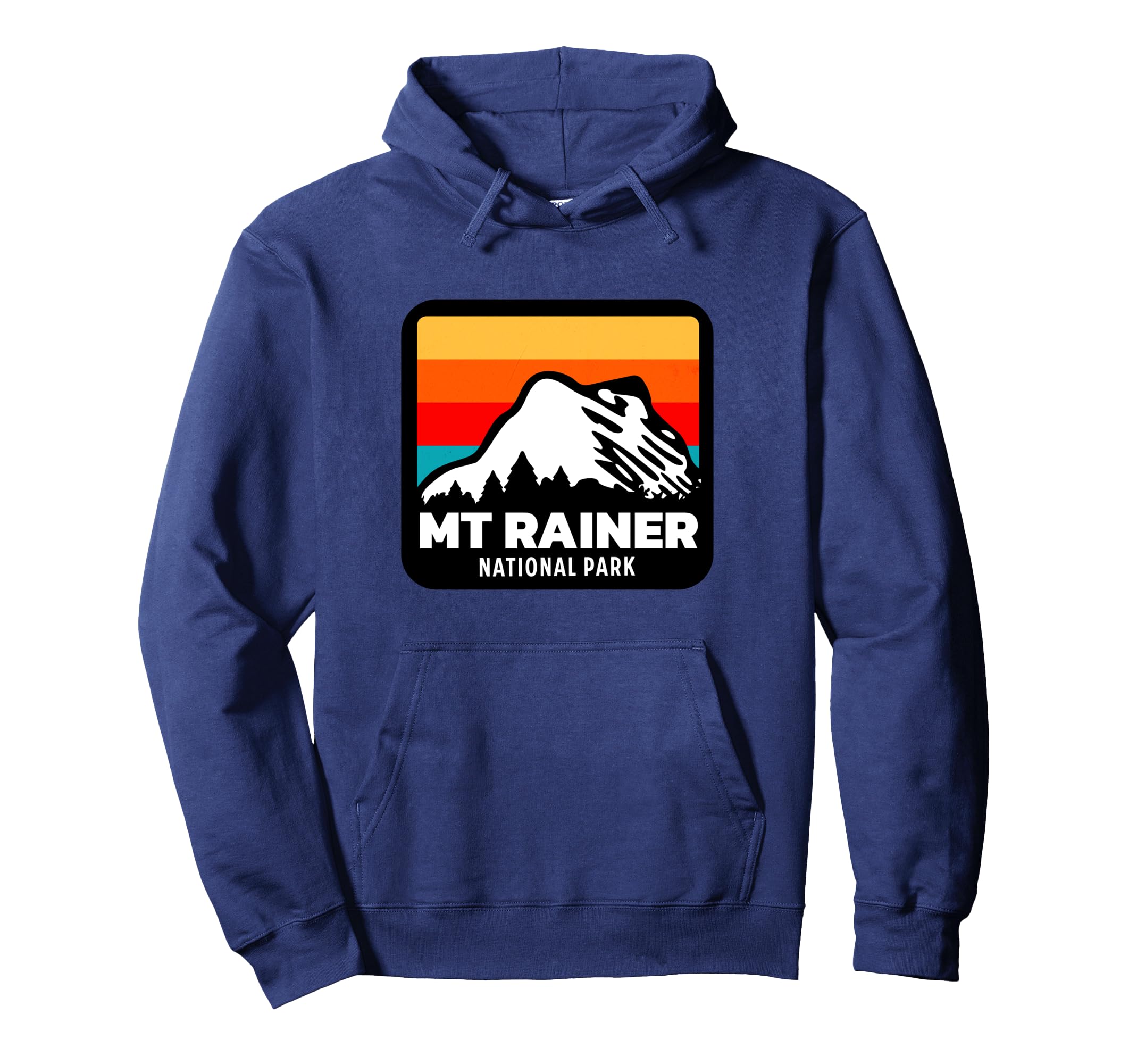 Mount Rainer National Park Washington Hoodie - Novelty Apparel for Adults - T-Shirt, Sweatshirt, Hoodie