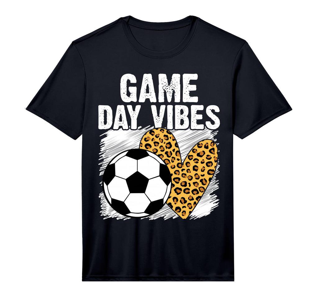 Soccer Game Day Vibes Leopard Soccer T-Shirt - Fun Novelty Design Unisex - T-Shirt, Sweatshirt, Hoodie