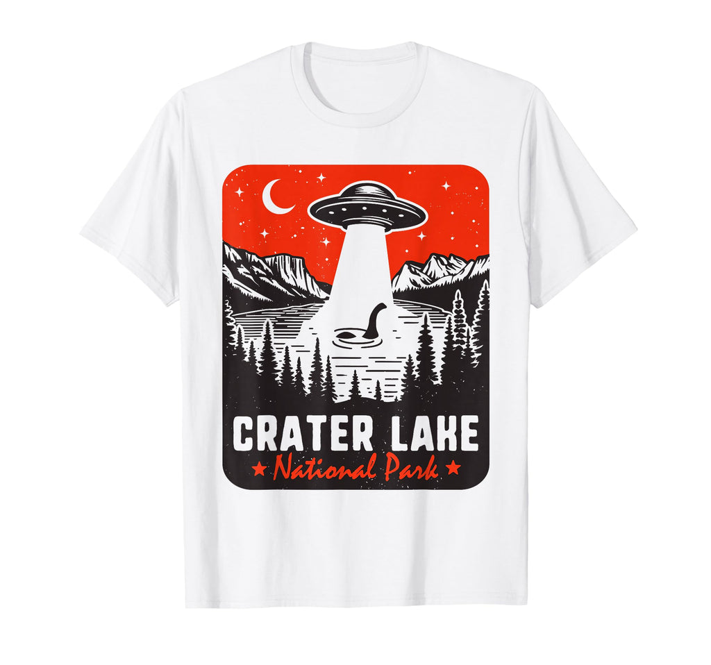 Crater Lake National Park Ufo Loch Ness T-Shirt - Aesthetic Graphic Unisex - T-Shirt, Sweatshirt, Hoodie