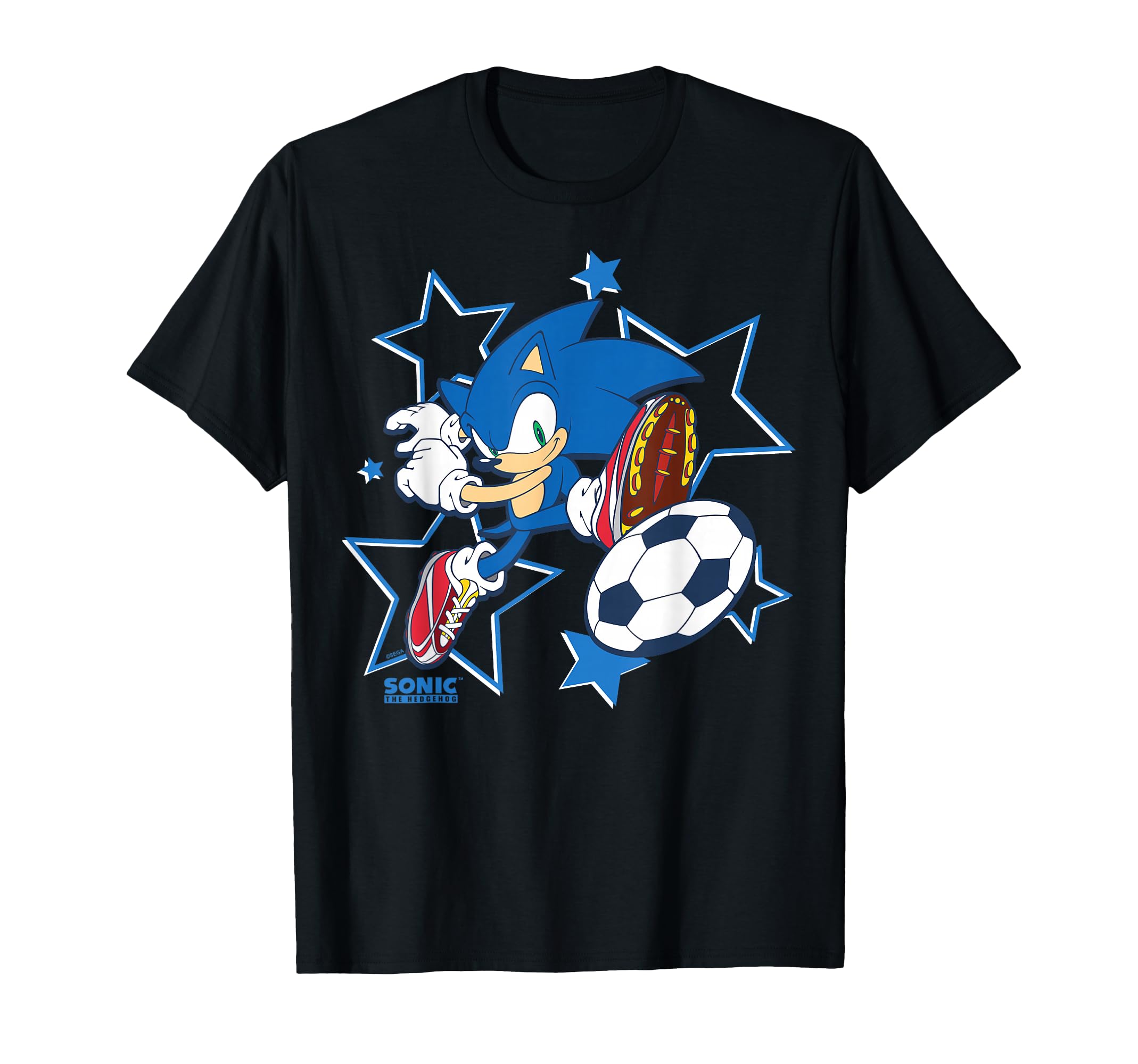 Sonic Hedgehog Stricking Soccer Ball T-Shirt - Streetwear Style Unisex - T-Shirt, Sweatshirt, Hoodie
