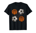Basketball European Football Soccer T-Shirt - Novelty Apparel Men Women - T-Shirt, Sweatshirt, Hoodie