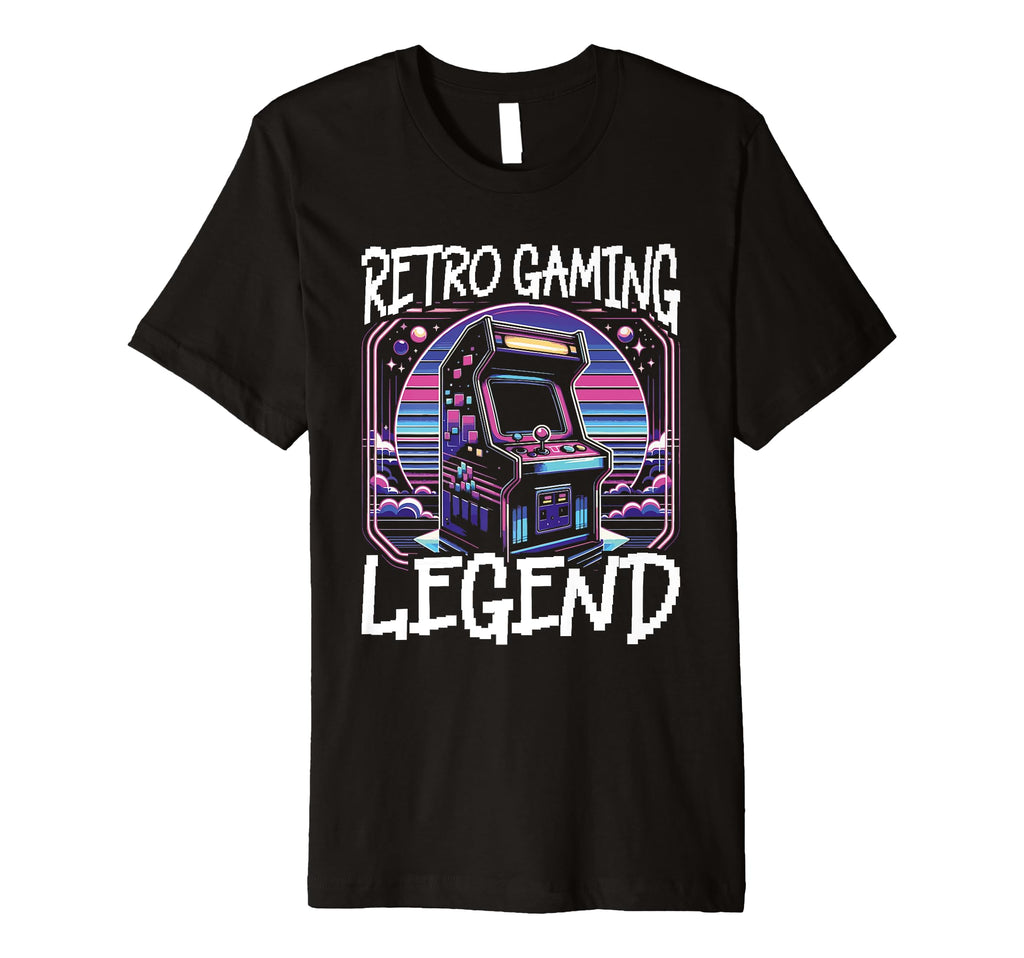 80S Arcade Nostalgia Pixel Art Video Games T-Shirt - Novelty Apparel Unisex - T-Shirt, Sweatshirt, Hoodie