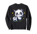 Soccer Player Panda Kicking Sweatshirt - Casual Everyday Wear Unisex - T-Shirt, Sweatshirt, Hoodie