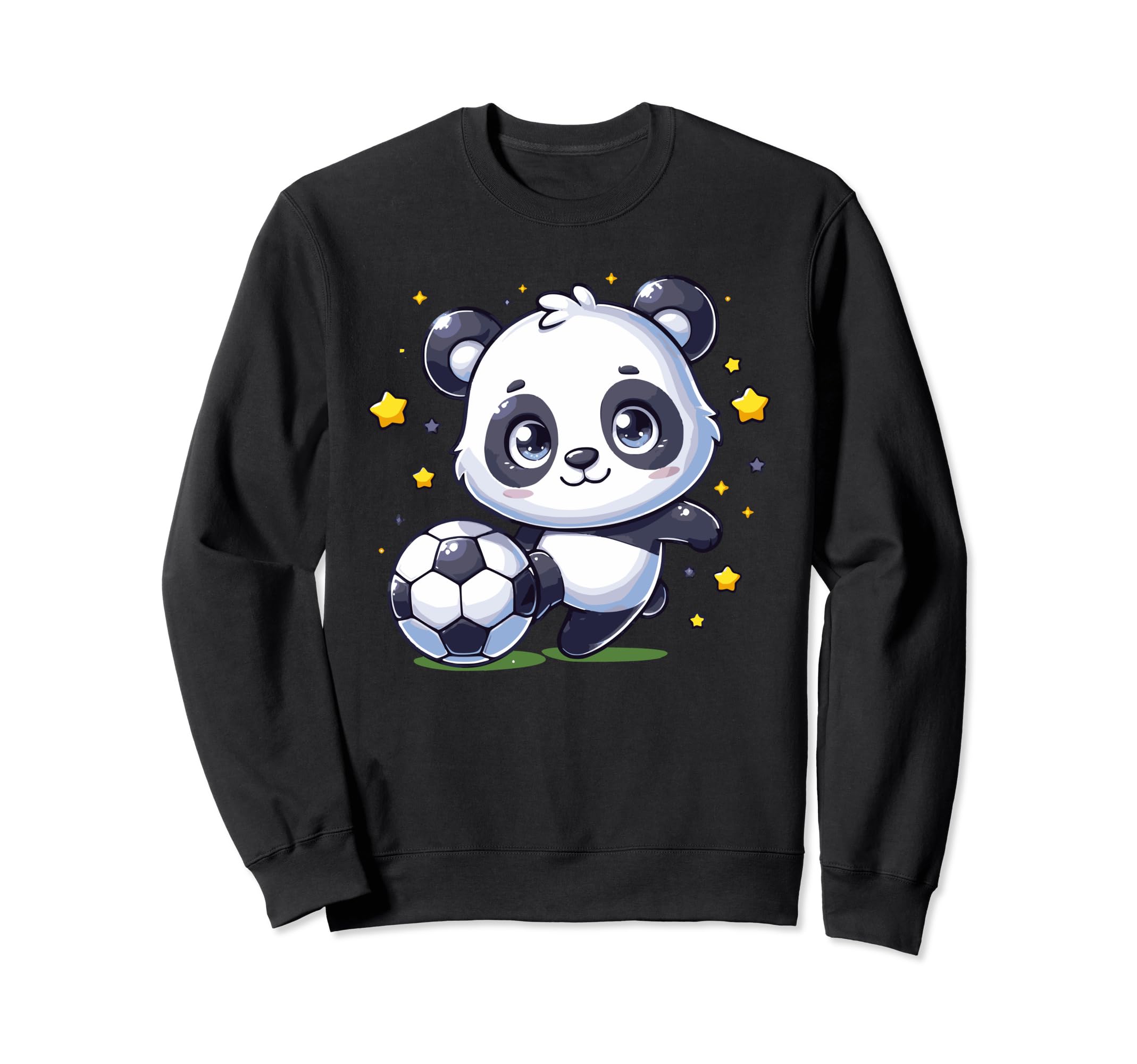 Soccer Player Panda Kicking Sweatshirt - Casual Everyday Wear Unisex - T-Shirt, Sweatshirt, Hoodie