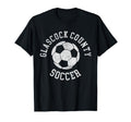 Glascock County Soccer Distressed 90S T-Shirt - Fun Novelty Design Unisex - T-Shirt, Sweatshirt, Hoodie