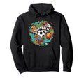 Kawaii Soccer Ball Wings Doodle Hoodie - Custom Art Print for Adults - T-Shirt, Sweatshirt, Hoodie