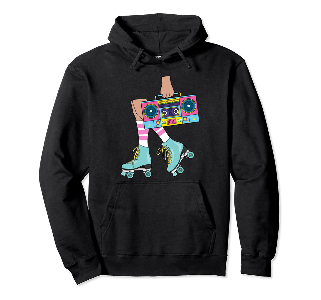 Roller Skating 80S Roller Funny Skater Hoodie - Aesthetic Graphic Unisex - T-Shirt, Sweatshirt, Hoodie