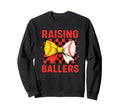Raising Ballers Checkered Bow Sweatshirt - Custom Art Print for Adults - T-Shirt, Sweatshirt, Hoodie