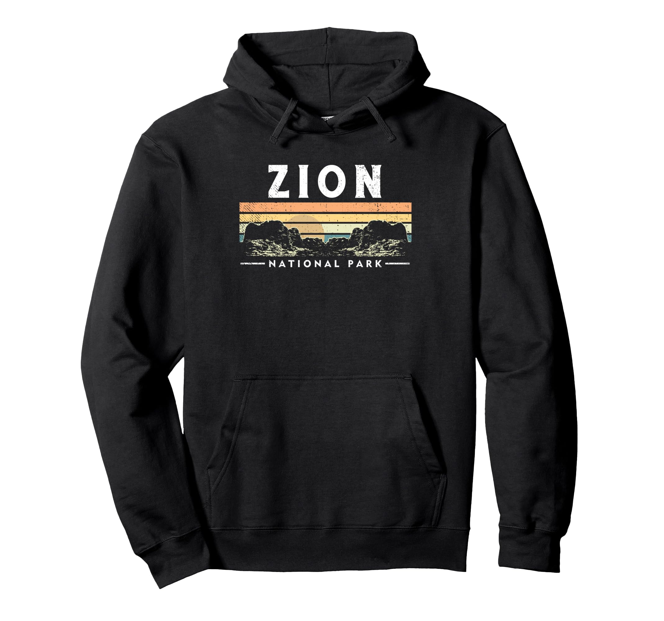 Zion National Park Outdoor Hiking Hoodie - Minimalist Print Unisex - T-Shirt, Sweatshirt, Hoodie