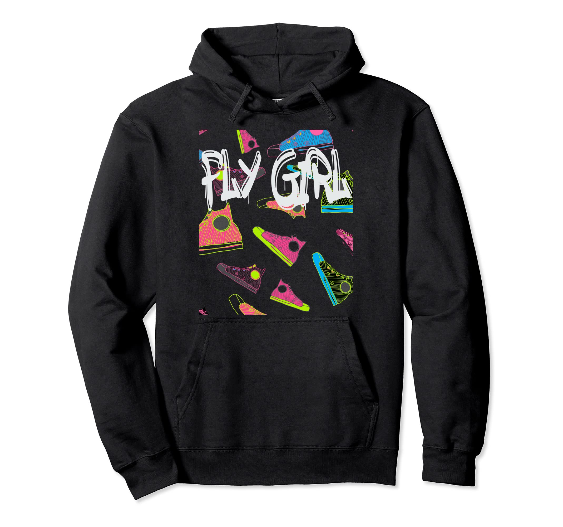Fly 80S 90S B Old School Hip Hop Hoodie - Graphic Print Unisex - T-Shirt, Sweatshirt, Hoodie