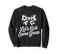 Let S Kick Some Grass Soccer Mom Sweatshirt - Minimalist Print for Adults - T-Shirt, Sweatshirt, Hoodie