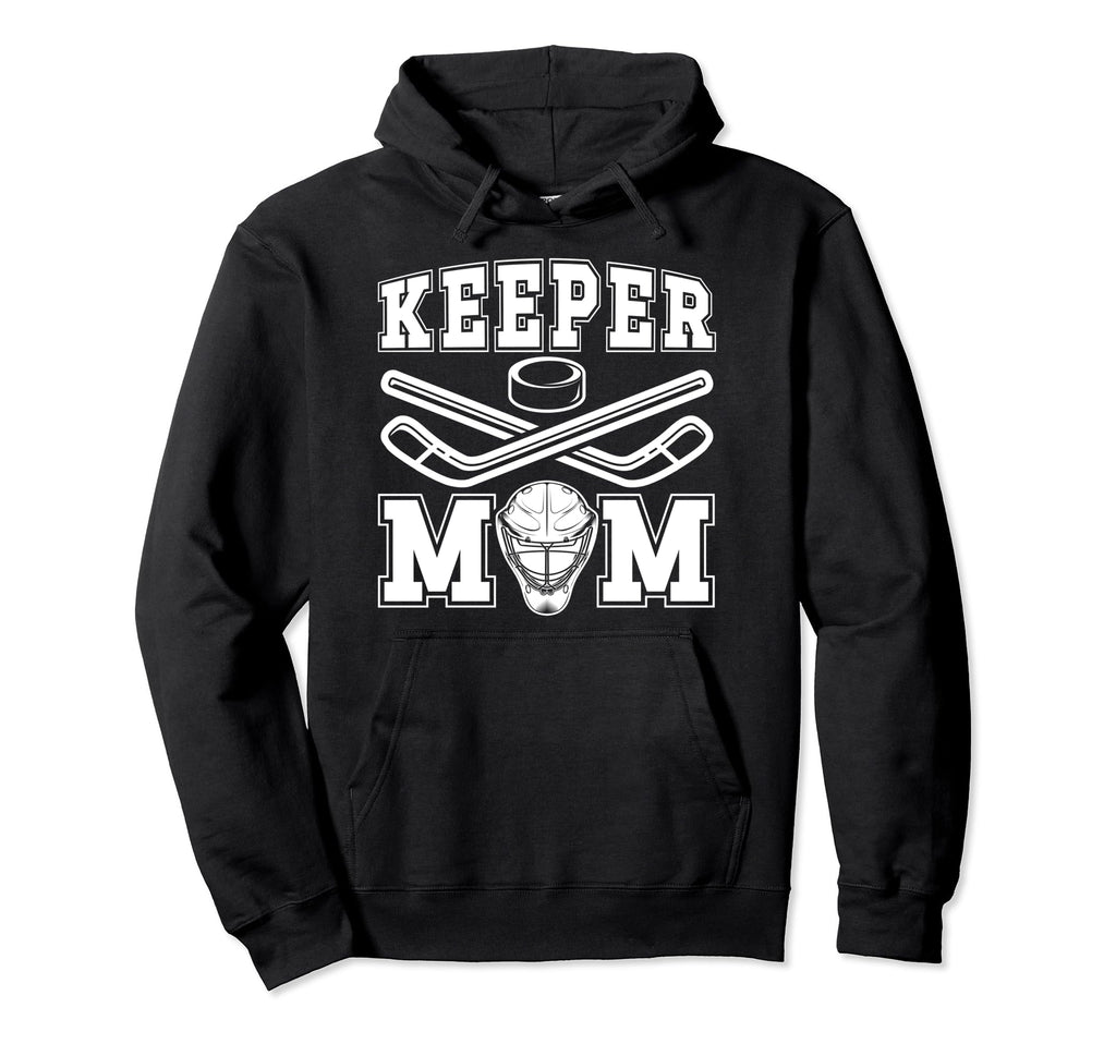 Ice Hockey Keeper Mom Ice Hockey Hoodie - Minimalist Print for Adults - T-Shirt, Sweatshirt, Hoodie