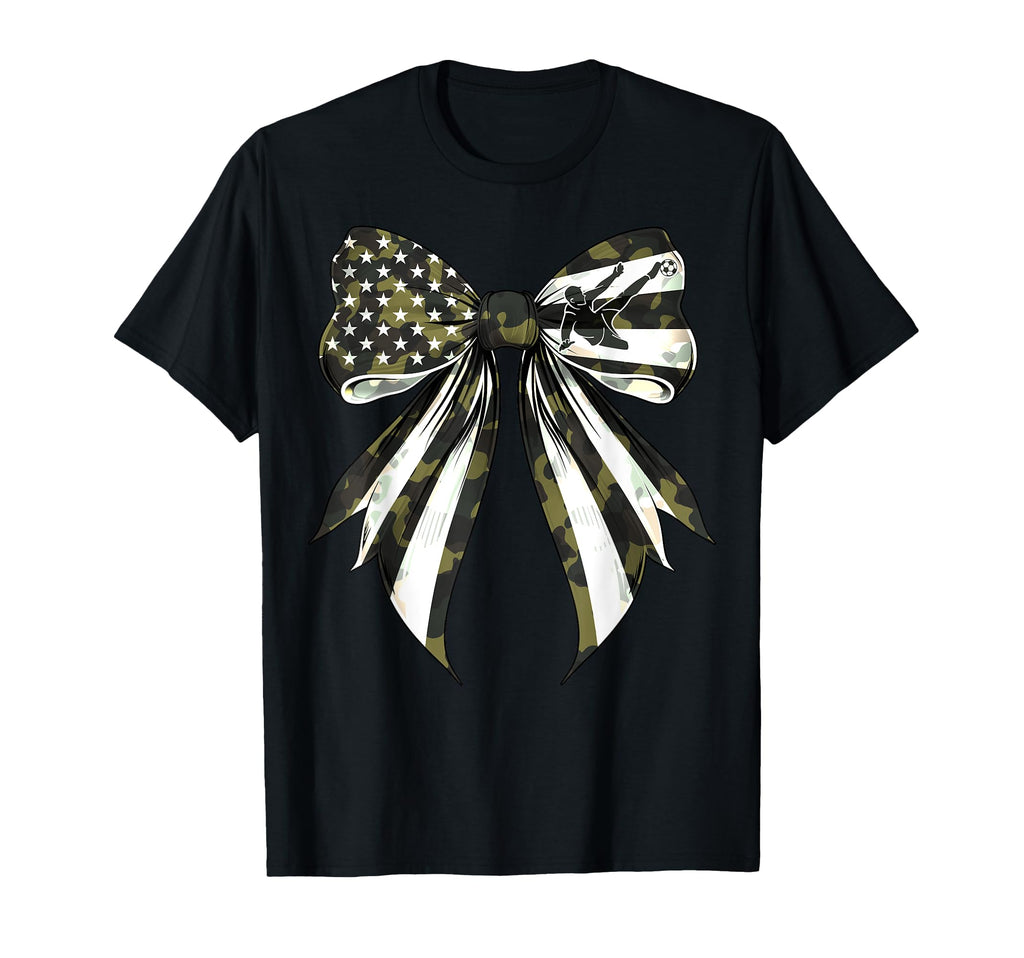 Soccer Player 4Th July American Flag T-Shirt - Casual Everyday Wear Unisex - T-Shirt, Sweatshirt, Hoodie