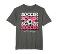 Groovy Soccer Coquette Bow Soccer T-Shirt - Casual Everyday Wear Men Women - T-Shirt, Sweatshirt, Hoodie