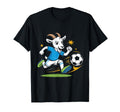 Football Goat Striker Cartoon Soccer T-Shirt - Novelty Apparel for Adults - T-Shirt, Sweatshirt, Hoodie