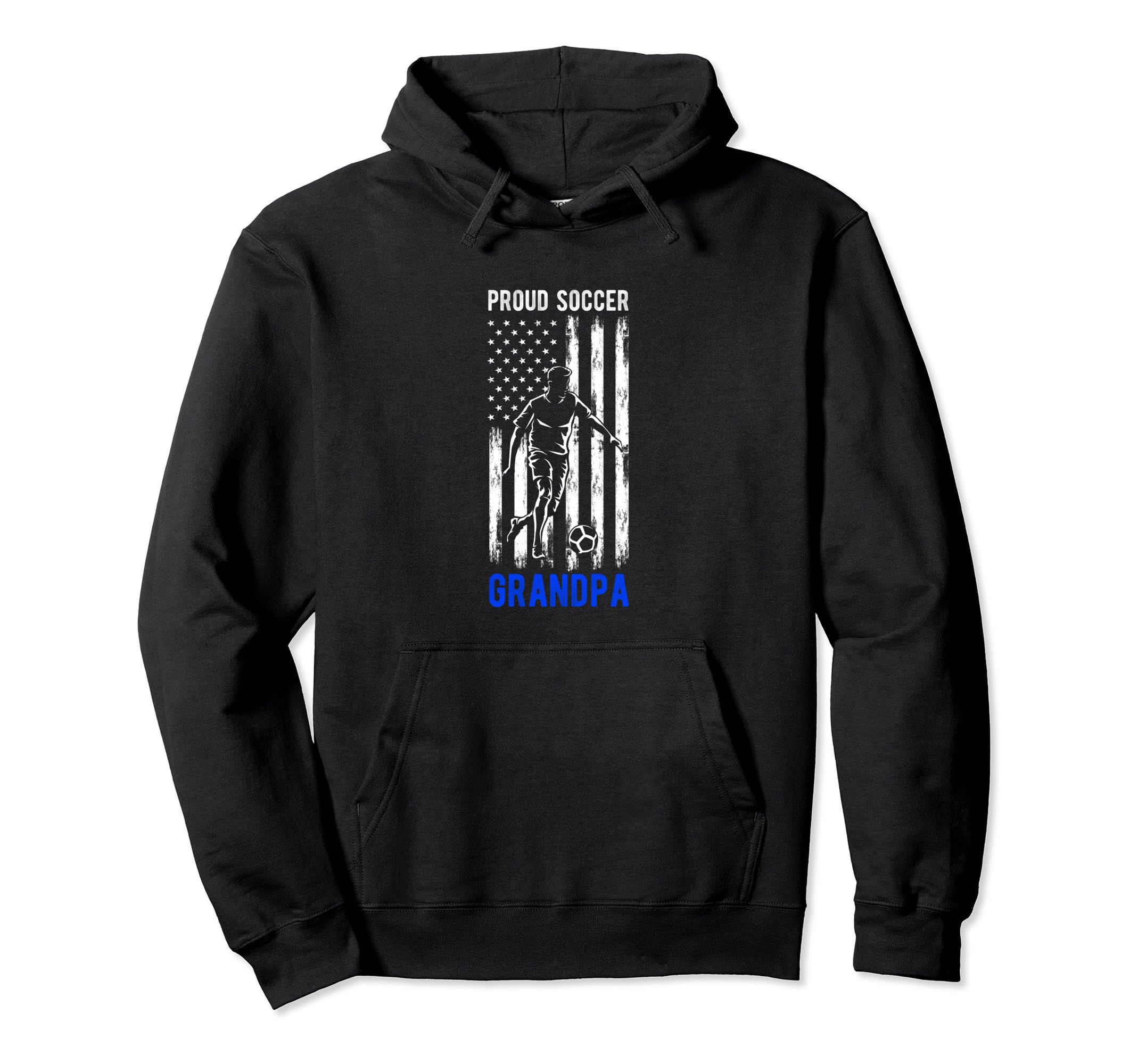 Proud Soccer Grandpa Usa Flag Family Hoodie - Minimalist Print Unisex - T-Shirt, Sweatshirt, Hoodie