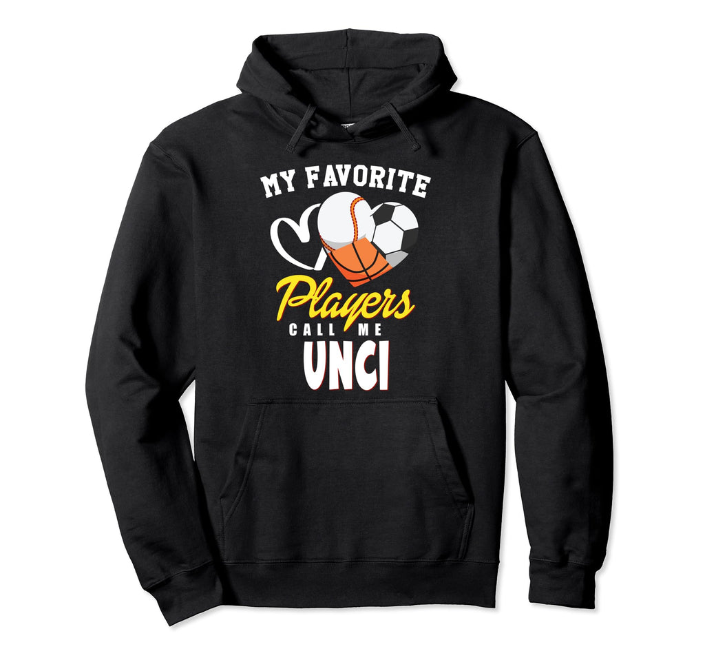 My Favorite Players Baseball Soccer Hoodie - Fun Novelty Design for Adults - T-Shirt, Sweatshirt, Hoodie