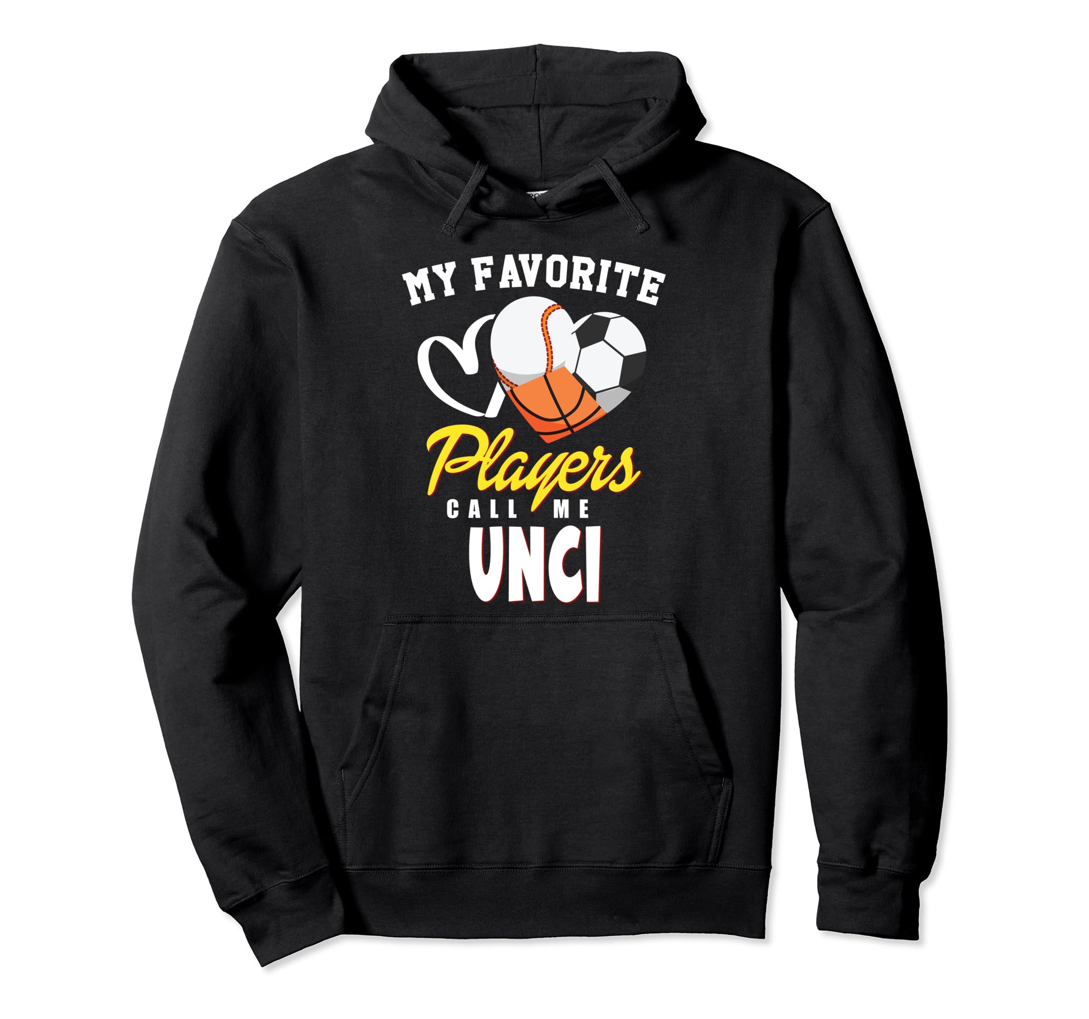 My Favorite Players Baseball Soccer Hoodie - Fun Novelty Design for Adults - T-Shirt, Sweatshirt, Hoodie