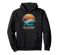 Glacier National Park Scenic Montana Hoodie - Trendy Graphic Men Women - T-Shirt, Sweatshirt, Hoodie