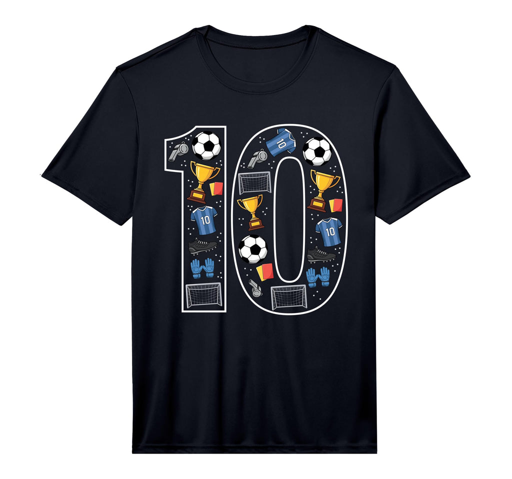 10 Soccer 10Th Birthday Performance T-Shirt - Aesthetic Graphic for Adults - T-Shirt, Sweatshirt, Hoodie