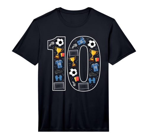 10 Soccer 10Th Birthday Performance T-Shirt - Aesthetic Graphic for Adults - T-Shirt, Sweatshirt, Hoodie