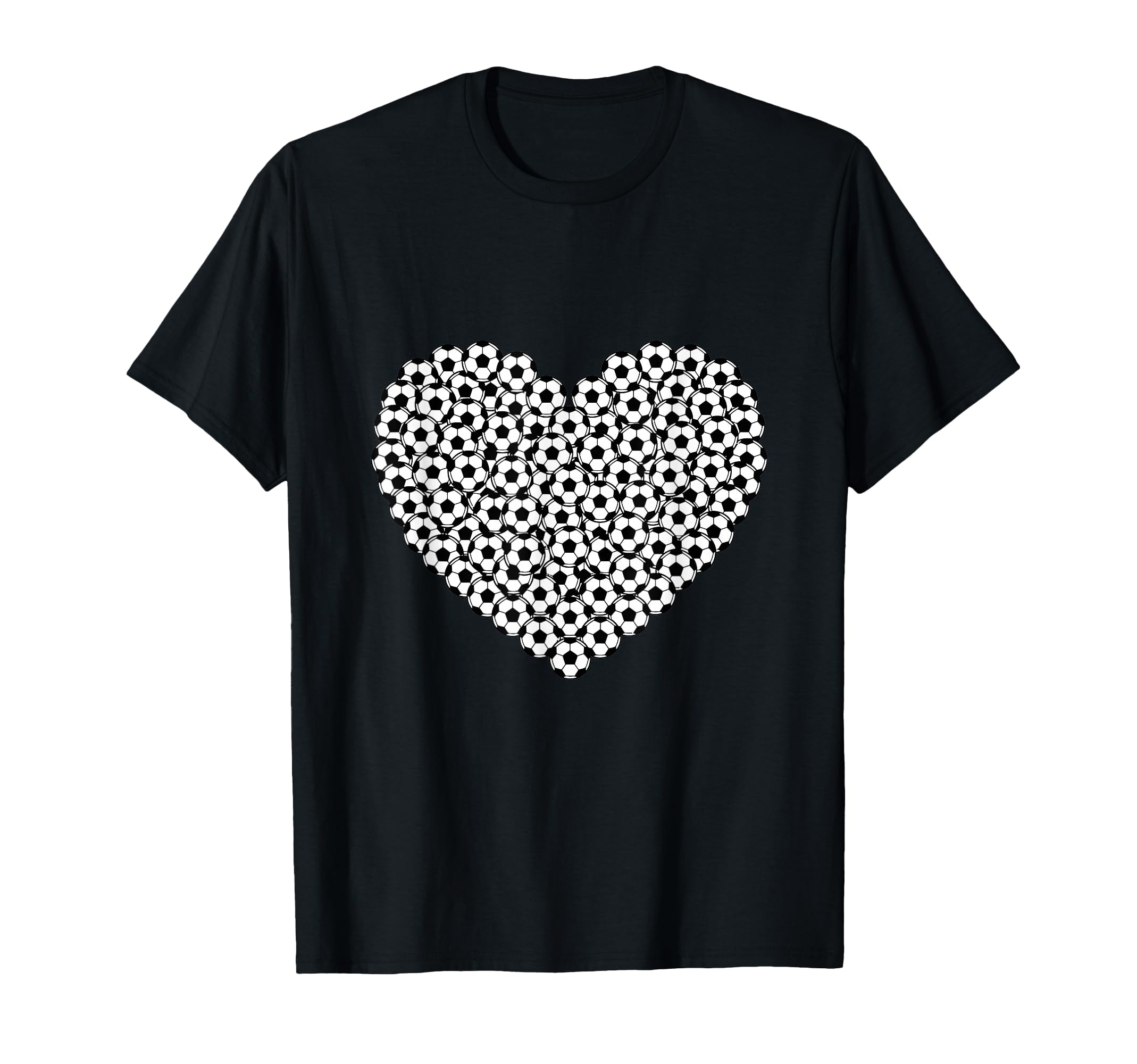 Heart Shaped Soccer Ball Artwork T-Shirt - Unique Graphic Men Women - T-Shirt, Sweatshirt, Hoodie