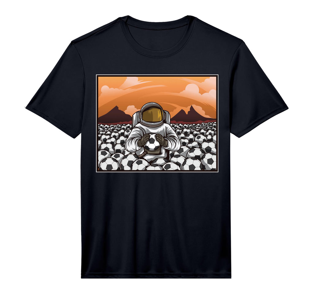 Soccer Sport Astronaut Mars Sea Soccer T-Shirt - Trendy Graphic for Adults - T-Shirt, Sweatshirt, Hoodie