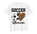 Soccer Nonna Leopard Heart Nonna T-Shirt - Aesthetic Graphic Men Women - T-Shirt, Sweatshirt, Hoodie