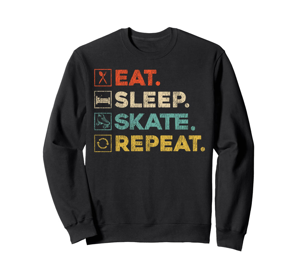 Roller Skating Skate 1970S Eat Sweatshirt - Minimalist Print Men Women - T-Shirt, Sweatshirt, Hoodie