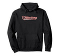 Wittenberg Varsity Distressed Throwback Hoodie - Fun Novelty Design Unisex - T-Shirt, Sweatshirt, Hoodie