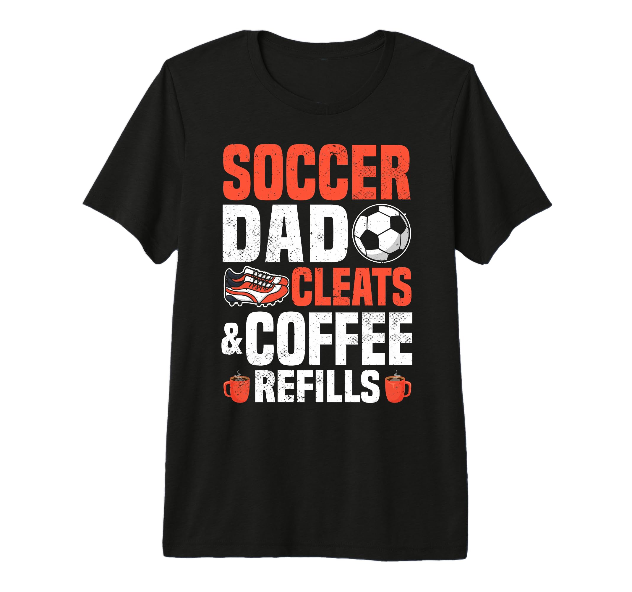 Soccer Dad Cleats Coffee Refills Tri T-Shirt - Aesthetic Graphic Men Women - T-Shirt, Sweatshirt, Hoodie